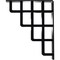 Ekena Millwork Diane Wrought Iron Bracket, (Triple center brace), Powder Coated Black 2"W x 10"D x 12"H BKTM02X10X12TDI - alternate 4